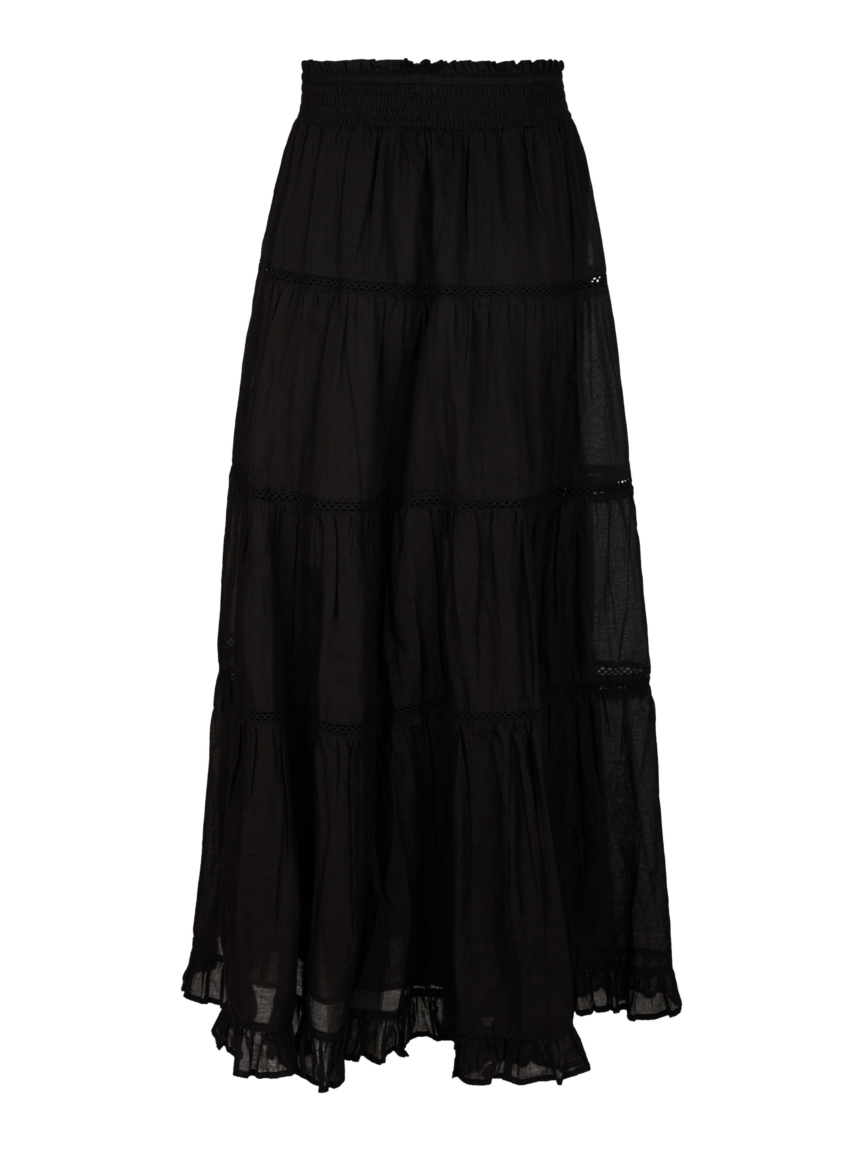 Miranda Voile nederdel - sort